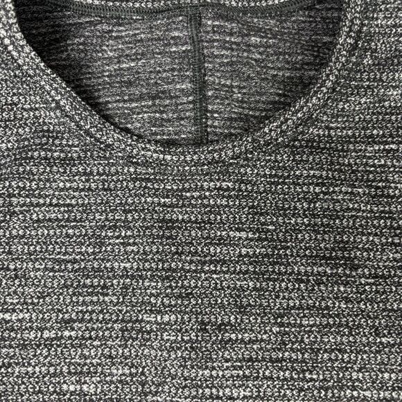 Lululemon Kitsilano Coco Pique Black White Fitted Long‎ Sleeve Size 6 - Picture 5 of 8